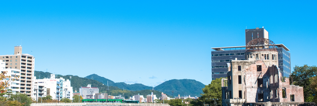 広島の中心地の風景